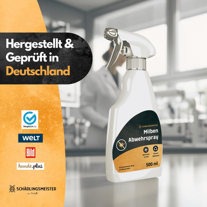 Milben Abwehrspray - 500 ml - Repellent - Mit Eukalyptus