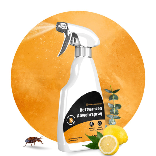 Bettwanzen Abwehrspray - 500 ml - Repellent - Mit Eukalyptus