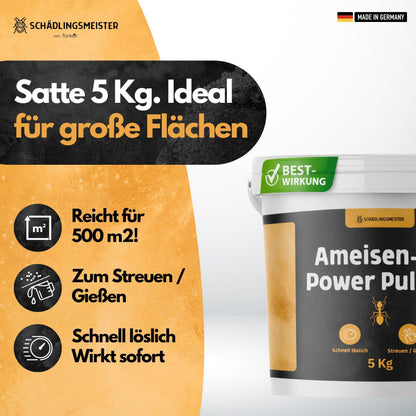 Ameisen-Ex Pulver - Ameisenstreu XXL - 5 Kg