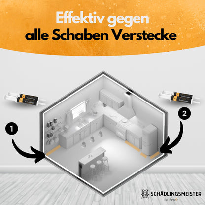 Schabengel - Kakerlaken Gift 2x10g Schabengel (AMP 9 RB)